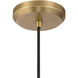 Cortan 1 Light 16 inch Legacy Brass and Dark Bronze Pendant Ceiling Light
