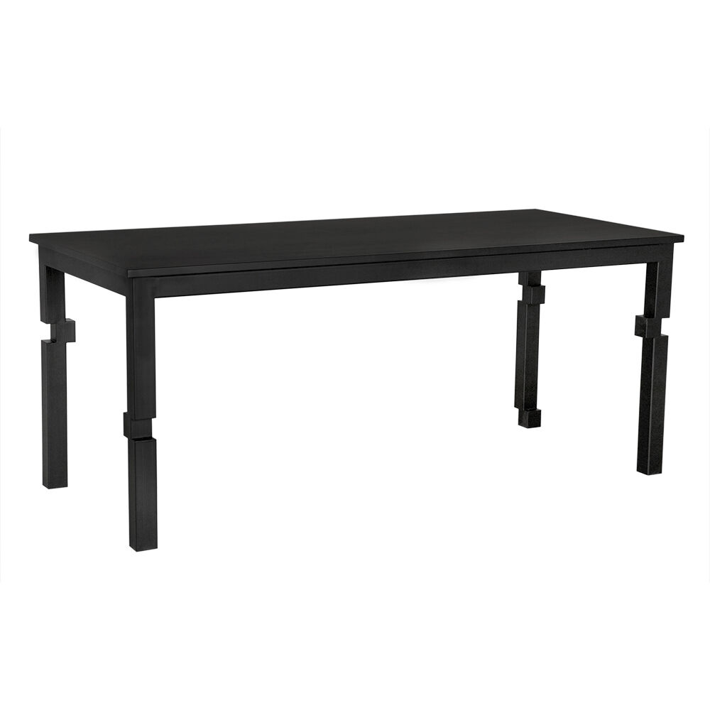 Tetris 72 X 32 inch Matte Black Dining Table