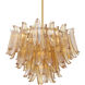 Regent 13 Light 28.25 inch Legacy Brass Chandelier Ceiling Light in Amber Crackled Glass