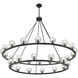 Aragon 30 Light 60 inch Matte Black Chandelier Ceiling Light