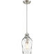 Neighborhood 1 Light 7 inch Brushed Polished Nickel Mini Pendant Ceiling Light