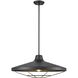 Somerset 1 Light 22 inch Black Outdoor Pendant