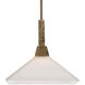 Brookdale 1 Light 13 inch Aged Brass Pendant Ceiling Light