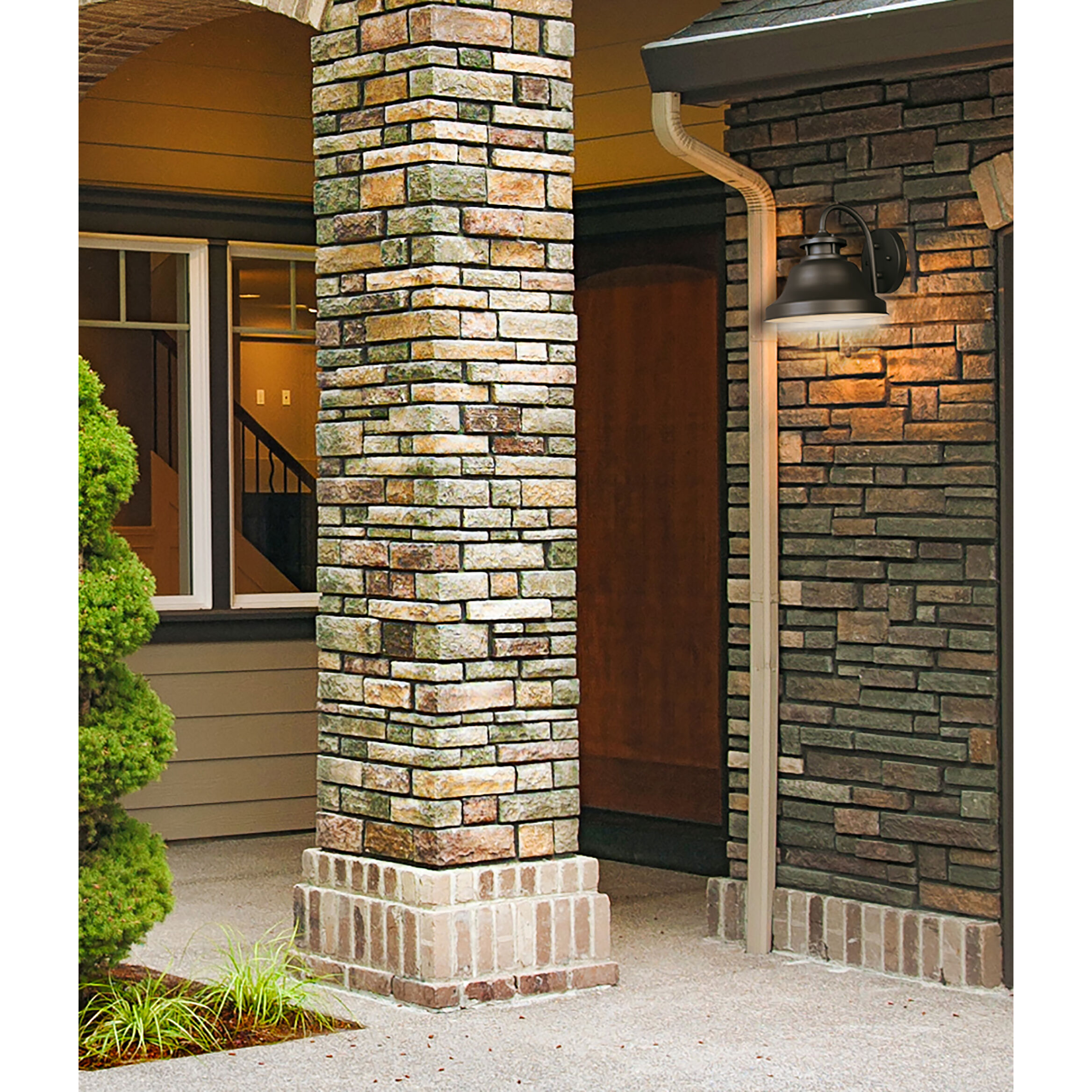 Bayport 1 Light 9 inch Bronze Outdoor Wall Lantern