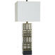 Orion 34.75 inch 100.00 watt Brass and Black Table Lamp Portable Light