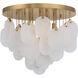 Velisse 5 Light 23.75 inch Legacy Brass Flush Mount Ceiling Light
