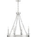 Seville 4 Light 25 inch Polished Nickel Chandelier Ceiling Light, Essentials