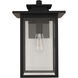 Rock Creek 1 Light 15.38 inch Textured Black Outdoor Wall Lantern