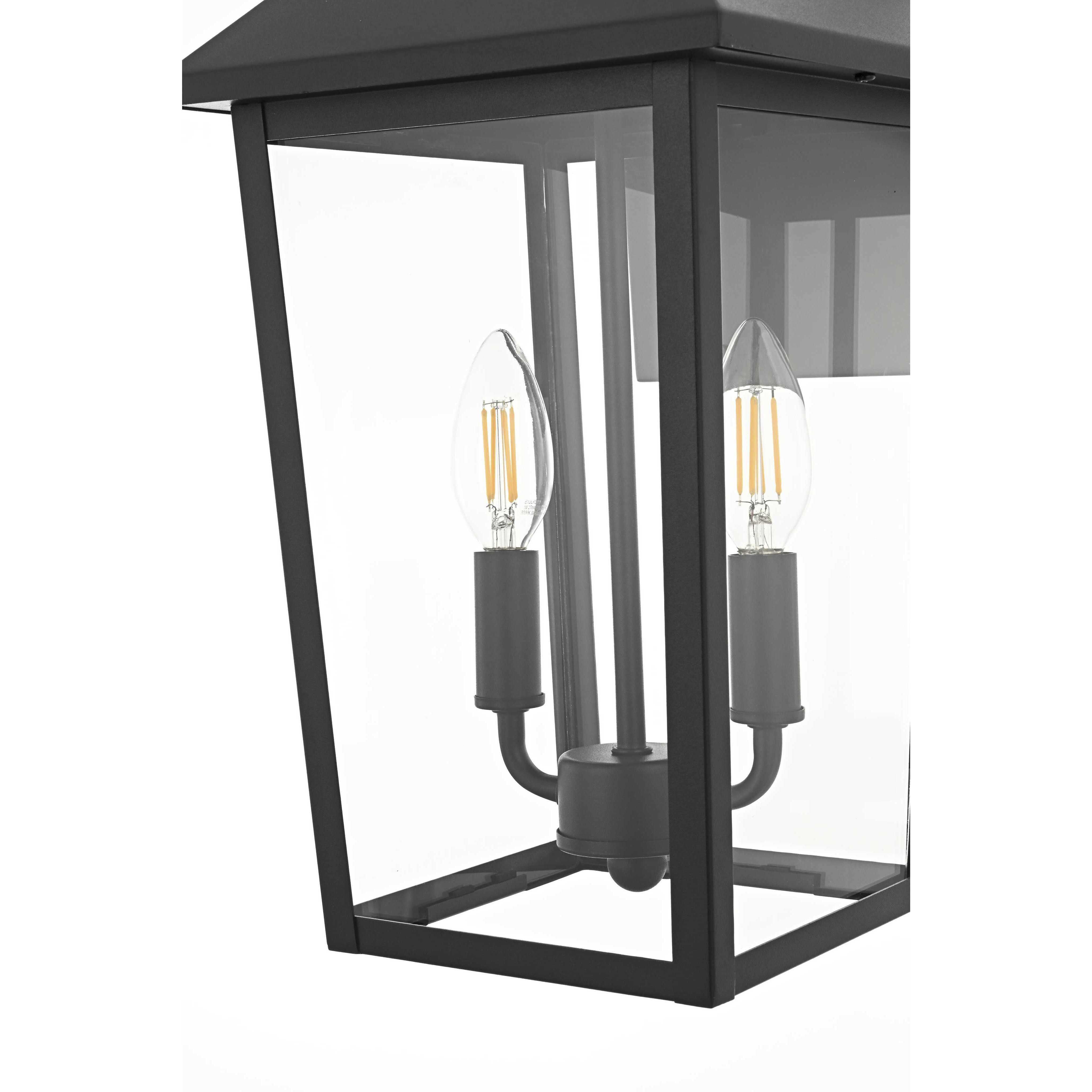 Riggs 2 Light 18 inch Black Outdoor Wall Sconce