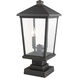 Beacon 2 Light 22 inch Oil Rubbed Bronze Outdoor Pier Mounted Fixture in 8.5