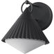 Odette 1 Light 9.5 inch Black Outdoor Wall Mount