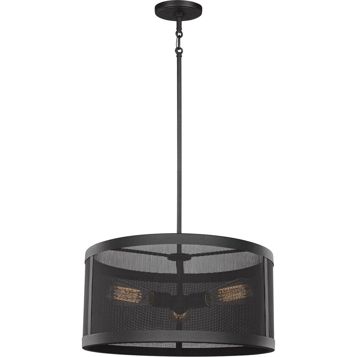 Gereon 3 Light 19 inch Black Pendant Ceiling Light