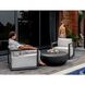 Remsen Java Black and Oyster White Outdoor Lounge Chair