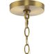 Gilliam 3 Light 10 inch Vintage Brass Foyer Light Ceiling Light