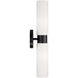 Theo 2 Light 5 inch Matte Black Sconce Wall Light