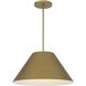 Jaz LED 21.88 inch Painted Brass Outdoor Pendant