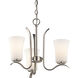 Armida 3 Light 18 inch Brushed Nickel Mini Chandelier Ceiling Light in Incandescent
