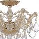 Maria Theresa 3 Light 13.5 inch Gold Semi Flush Ceiling Light in Clear Hand Cut
