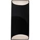 Ambiance LED 7 inch Gloss Black ADA Wall Sconce Wall Light