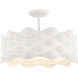 Coastal Current LED 18 inch Sand White Semi Flush Ceiling Light