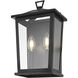 Richmond 2 Light 14 inch Black Outdoor Wall Sconce