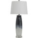 Ombre 28.3 inch 60 watt Grey/White Table Lamp Portable Light
