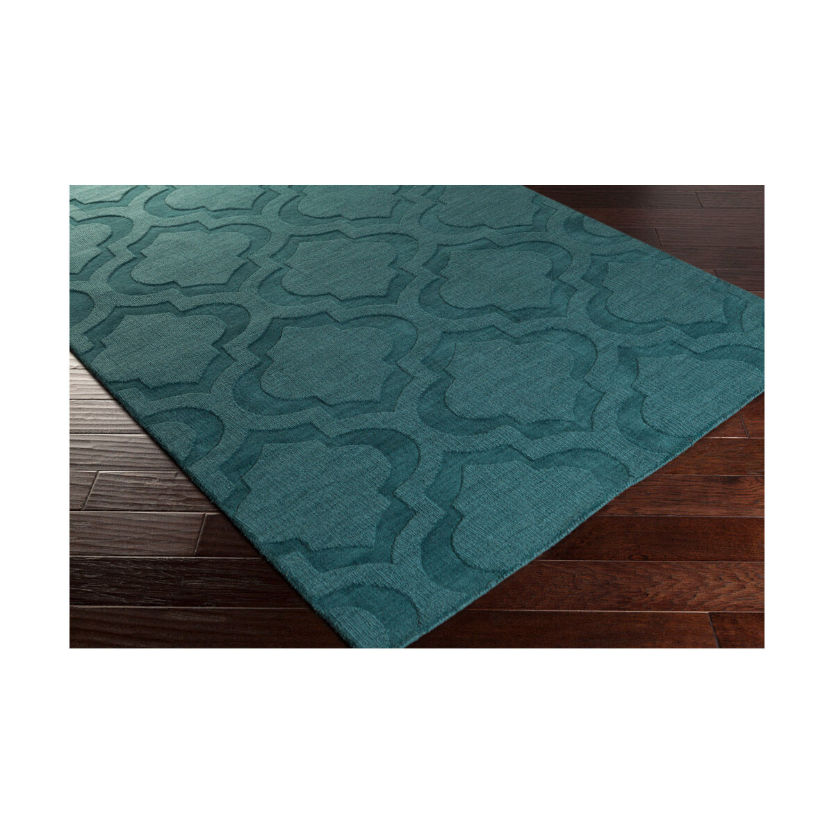 Central Park 93 X 93 inch Medium Green/Teal Handmade Rug, Round