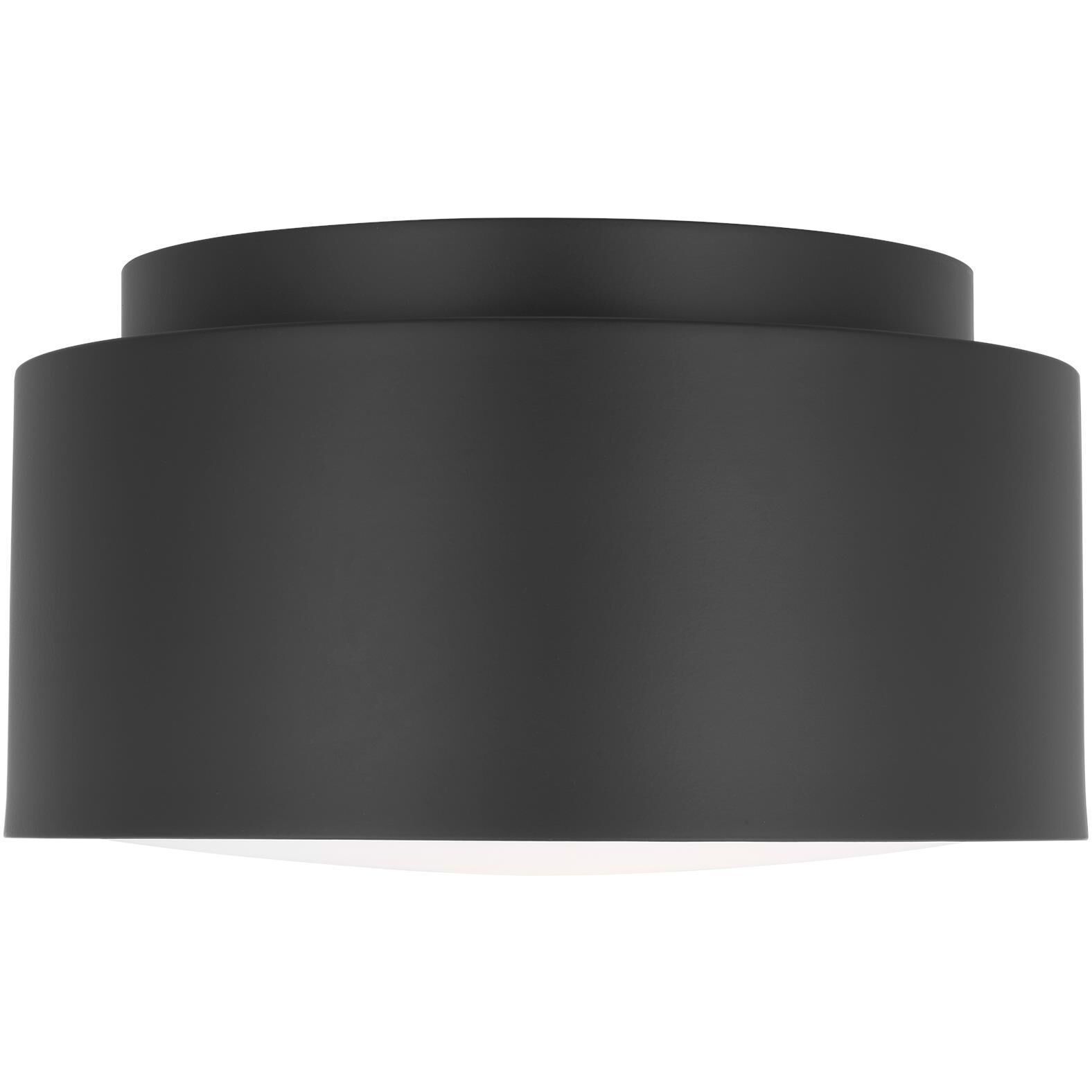 Drew & Jonathan Dartmore 1 Light 10 inch Midnight Black Flush Mount Ceiling Light, Small