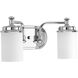 Folsham 2 Light 16 inch Polished Chrome Bath Vanity Wall Light, Design Series