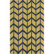 Fallon 66 X 42 inch Olive, Navy Rug
