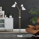 Jared 60 inch 60.00 watt Brass Floor Lamp Portable Light