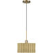 Weavington 1 Light 12 inch Antique Gold Leaf Pendant Ceiling Light