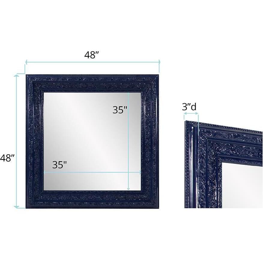 Nottingham 48 X 48 inch Navy Mirror