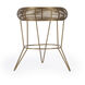 Allen Decorative Wire Side Table in Antique Gold