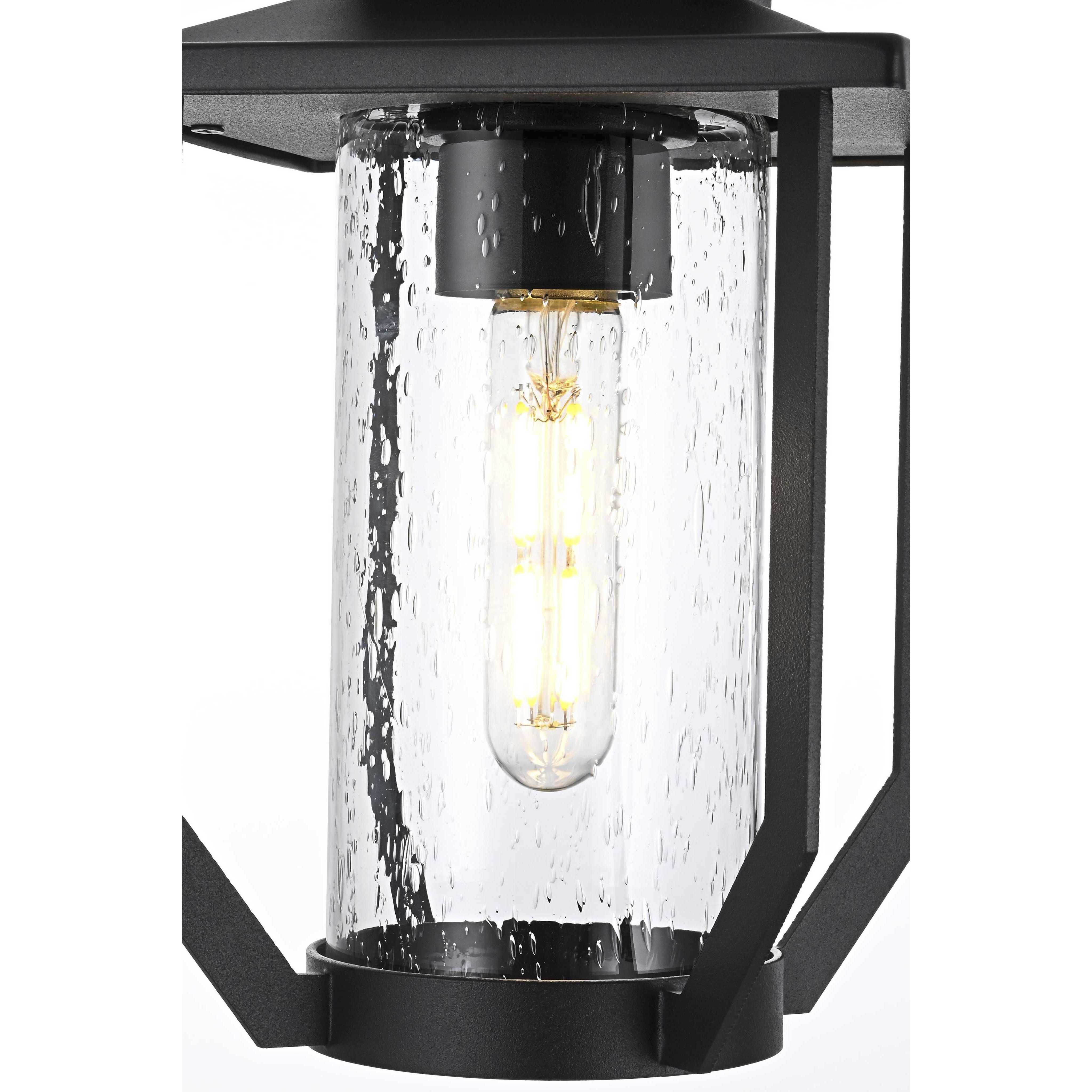 Sepviva 1 Light 7 inch Black Outdoor Pendant