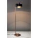Bradbury 60 inch 60.00 watt Black and Brushed Copper Floor Lamp Portable Light