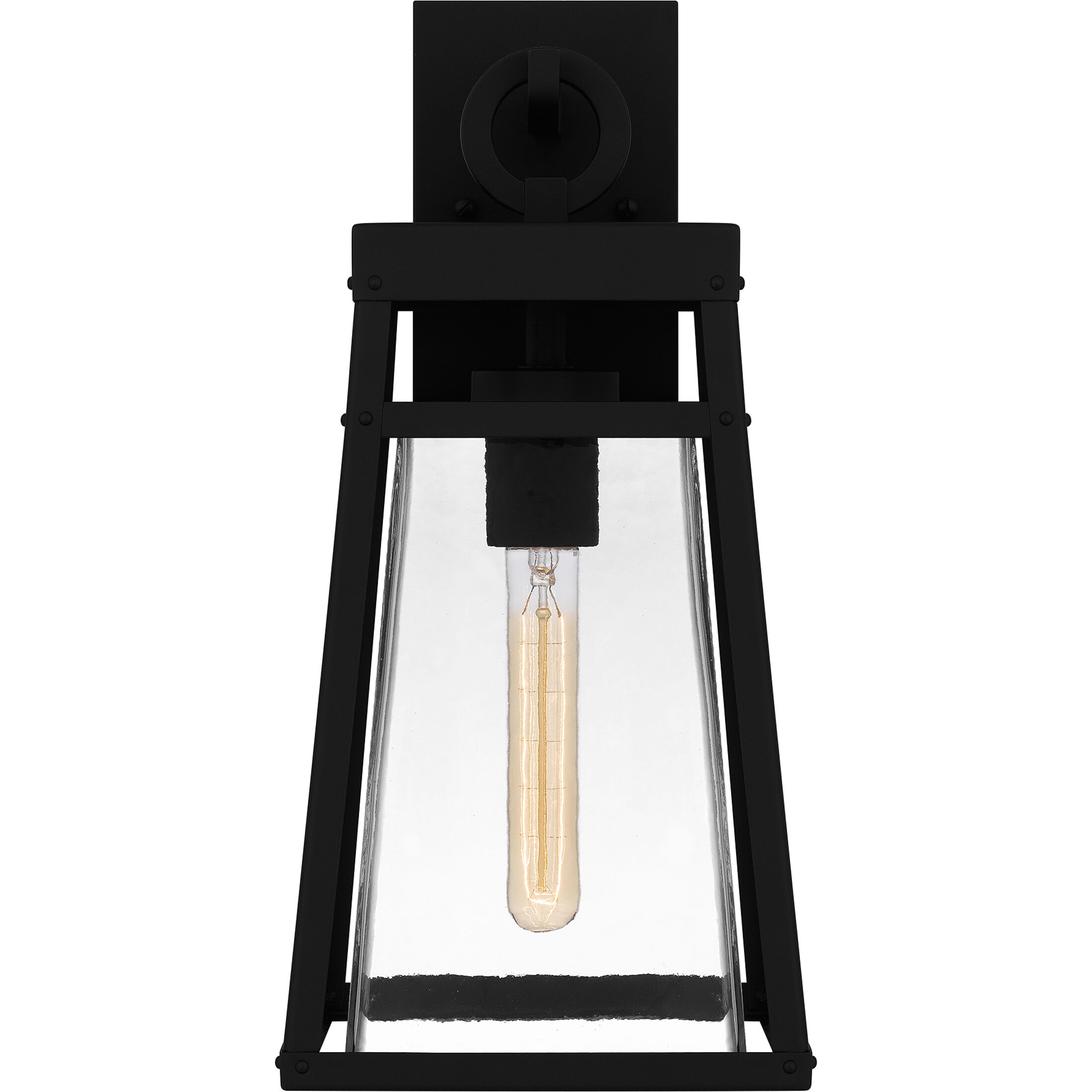 Godfrey 1 Light 17 inch Matte Black Outdoor Wall Lantern
