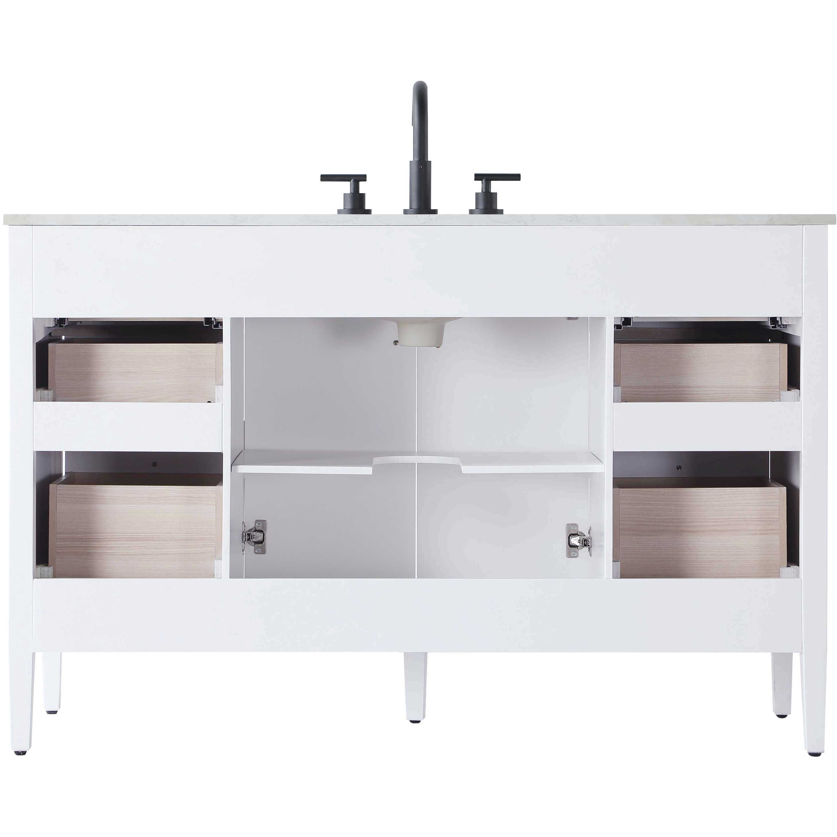 Blakely 54 X 34 inch White Bathroom Vanity Cabinet