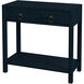 Lark 30" Wood 1-Drawer Nightstand in Navy Blue