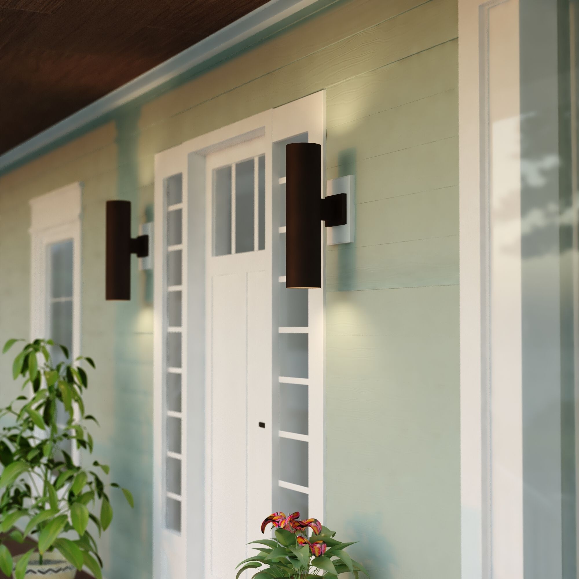 Chiasso 2 Light 20 inch Deep Bronze Outdoor Wall