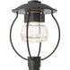 Mason 1 Light 17 inch Coastal Black Outdoor Post Light