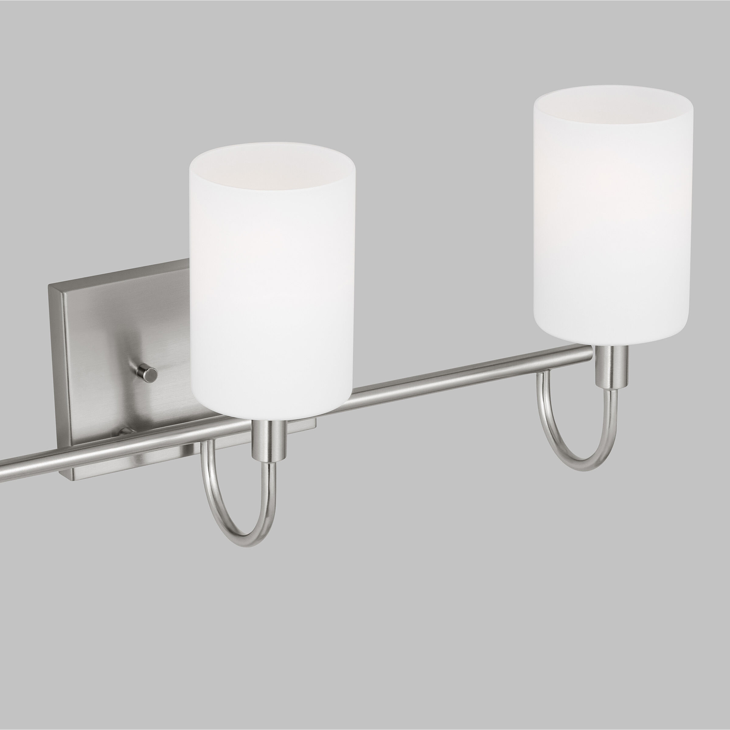 Oak Moore 3 Light 23.88 inch Brushed Nickel Bath Vanity Wall Light