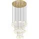 Renaud LED 40.75 inch Modern Gold Chandelier Ceiling Light