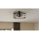 Ashburn 3 Light 16.25 inch Earth Black Flush Mount Ceiling Light