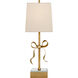 kate spade new york Ellery 22.75 inch 60 watt Soft Brass Gros-Grain Bow Table Lamp Portable Light in Cream Linen