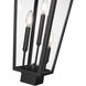 Gannon 3 Light 25.25 inch Black Outdoor Post Mounted Fixture