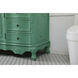 Danville 60 X 21 X 36 inch Vintage Mint Vanity Sink Set