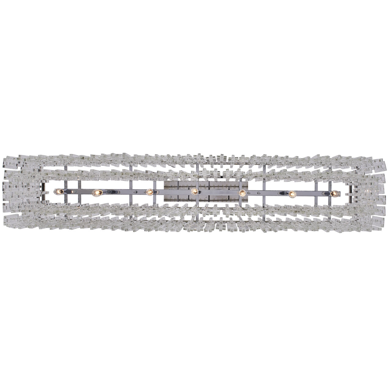 Catene 7 Light 12 inch Chrome Linear Pendant Ceiling Light