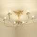Lillianne 6 Light 28.5 inch Antique Ivory Semi-Flush Mount Ceiling Light