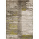 Jax 91 X 63 inch Olive/Dark Brown/Light Gray Rugs, Polypropylene